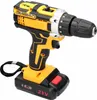 A cordless drill with a battery pack attached, shown against a white background. Produktbild-Vorschau
