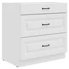 Küchen Unterschrank 80 cm Stilo Weiß Vollauszug Soft-Close Produktbild-Vorschau 1