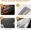 Grillspieße Edelstahl 304 mit Holzgriff - 35 cm BBQ Produktbild-Vorschau 3