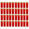 40er Set XL Grablicht Rot Grabkerze mit Deckel Großer Produktbild-Vorschau 1