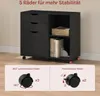 WOLTU Rollcontainer, Aktenschrank mit 3 Schubladen, 5 Produktbild-Vorschau 5