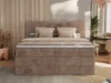 MKS MEBLE Boxspringbett 200x200 Braun Cord, Boxspringbett Produktbild-Vorschau 13