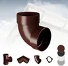 RAINWAY S Regenrinnen System (Rohrbogen 87° zweifach braun) Produktbild-Vorschau 1