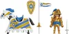 A knight figure with horse, shield, and flag. Podgląd zdjęcia produktu