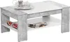 möbelando Couchtisch Ariela I, Beton/weiß, 100x44x58 cm Produktbild-Vorschau 2