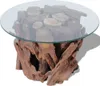 vidaXL Table basse en bois massif teck bois flotté 60 cm Voir les images du produit 1