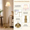 COSTWAY stojacia lampa, výška 158 cm, s látkovým tienidlom, Náhľad obrázku produktu 3