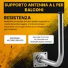 Extralink Supporto da Parete per Antenna 250x400mm Acciaio Anteprima dell’immagine prodotto 7