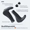 AARON Horn Ergonomische Fahrradgriffe mit Hörnern Schwarz Produktbild-Vorschau 2