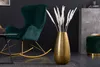 Elegante Vase ORIENT 49cm gold im Grid Hammerschlag Design Produktbild-Vorschau 3
