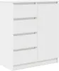 vidaXL Credenza con cassetti bianca 71x35x84 cm materiale a Anteprima dell’immagine prodotto 2