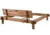 MASSIVMOEBEL24 Balkenbett Zerreiche 140x200 natur geölt Produktbild-Vorschau 9