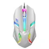 A white gaming mouse with RGB lighting. Anteprima dell’immagine prodotto