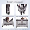 COSTWAY 4 in 1 Babybett mit Matratze & Rollen, Reisebett Produktbild-Vorschau 8
