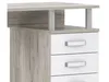 Schreibtisch Rondino Tisch Sandeiche weiß Hochglanz 138x60 Produktbild-Vorschau 5