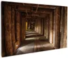 Wallario Premium Leinwandbild Alter Tunnel in einer Produktbild-Vorschau 1