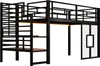 Flieks Etagenbett 90x200cm mit Led, Kinder Hochbett mit Produktbild-Vorschau 8