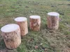 Holzstamm Sitzhocker gehobelt Höhe ca 40-42cm Durchmesser Produktbild-Vorschau 3