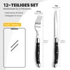 Besteck Set 6 Personen,12-tlg Steakbesteck,Edelstahl Produktbild-Vorschau 3