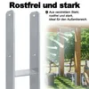 LARS360 2 Stück H-Pfostenträger in feuerverzinkter Produktbild-Vorschau 5