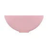 vidaXL Luxus-Waschbecken Rund Matt Rosa 32,5x14 cm Keramik Produktbild-Vorschau 11
