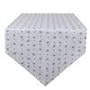 Clayre & Eef Tischläufer 50x160 cm Weiß Blau Baumwolle Produktbild-Vorschau 1