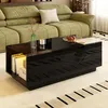 Tavolino Merax 105x50x35 cm, tavolo da soggiorno moderno Anteprima dell’immagine prodotto 3