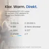 Optonica E27 LED-Lampe A60 8W 810lm 2700K warmweiß 2 Stück Produktbild-Vorschau 3