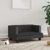 vidaXL Pelíšek pro psy černý 60x40x30 cm Velvet Náhled obrázku produktu 2