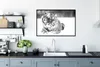 MuchoWow® MuchoWow® Gerahmtes Poster Tiger - Schnee - Produktbild-Vorschau 3