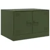 Design Couchtisch Olivgrün 67x50x44 cm Stahl, Couchtische Produktbild-Vorschau 2
