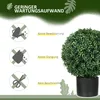 HOMCOM Plantes artificielles, lot de 2 plantes Voir les images du produit 6