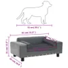 Vidaxl Hundebank 81x43x31 cm Plüsch und künstliches Anteprima dell’immagine prodotto 8