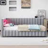 OKWISH Lit Banquette 140x200 cm - Lit avec Éclairage LED et Voir les images du produit 2