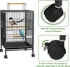 XMTECH ptačí klec voliéra na kolečkách 46x46x91cm - kovová Náhled obrázku produktu 6