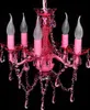 vidaXL Lampadario 5 lampadine rosa Anteprima dell’immagine prodotto 13
