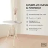 IvoQ 2er Set Stehtische Weiß – Inklusive 2 weiße Produktbild-Vorschau 3