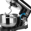 Kuchyňský robot AREBOS 1500W s 6l míchací mísou z nerezové Náhled obrázku produktu 12