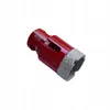 A single red drill bit with a silver diamond-coated tip is shown against a white background. Produktbild-Vorschau