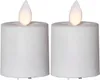 BEST SEASON 2 bougies LED Twinkle 4x6cm ivoire Voir les images du produit 18