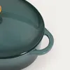 HOMLA ANDREAS grün ombre Gusseisen Topf 4,5 l Produktbild-Vorschau 3