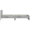 Bettgestell mit Kopfteil und LED-Leuchten Betongrau 100x200 Produktbild-Vorschau 8