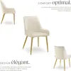 Chaise rembourrée Avane, aspect velours, capacité de charge Voir les images du produit 3
