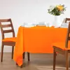 HOMESCAPES Nappe orange 178 x 300 cm, 100% coton Voir les images du produit 1