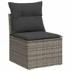CLORIS 7-tlg. Garten-Sofagarnitur mit Kissen Grau Poly Produktbild-Vorschau 3