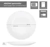 6x Speiseteller Arkona Opalglas 24cm weiß Ess-Teller groß Produktbild-Vorschau 6