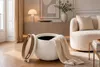 riess-ambiente Runder Couchtisch ORBIT 50cm beige Bouclé Produktbild-Vorschau 3
