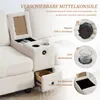 Duża sztruksowa sofa Sweiko z komfortową pianką. Cechy: Podgląd zdjęcia produktu 8