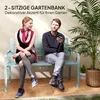 Outsunny 2-Sitzer Gartenbank, wetterfest Sitzbank, Produktbild-Vorschau 4