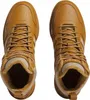 A top-down view of a pair of brown Adidas Hoops Mid men's boots. Anteprima dell’immagine prodotto